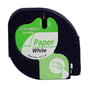Dymo Cinta LetraTag 12mm x 4m Negro sobre Blanco
